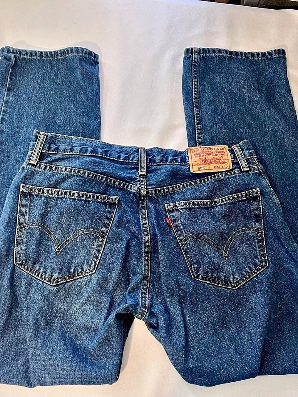 Levi's 505 Straight Leg Jeans in Blue Waist 34